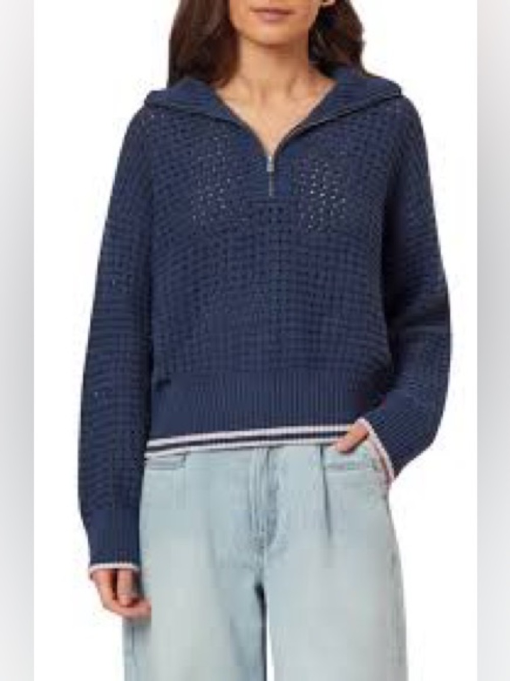 Scotch & Soda  NWT Open-Knit Quarter-Zip Sweater — “Big Dipper” — Size S